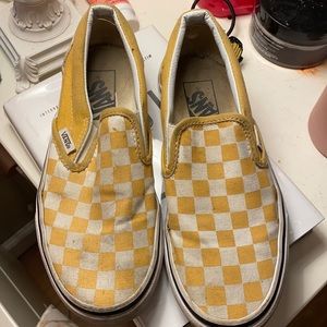 Yellow checkered vans